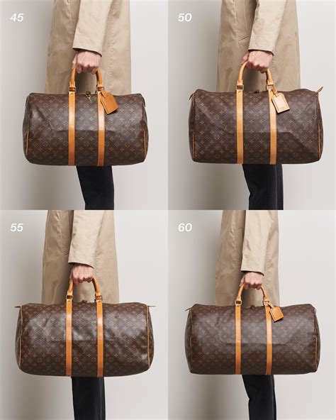 sac keepall 60 louis vuitton|Louis Vuitton Keepall size comparison.